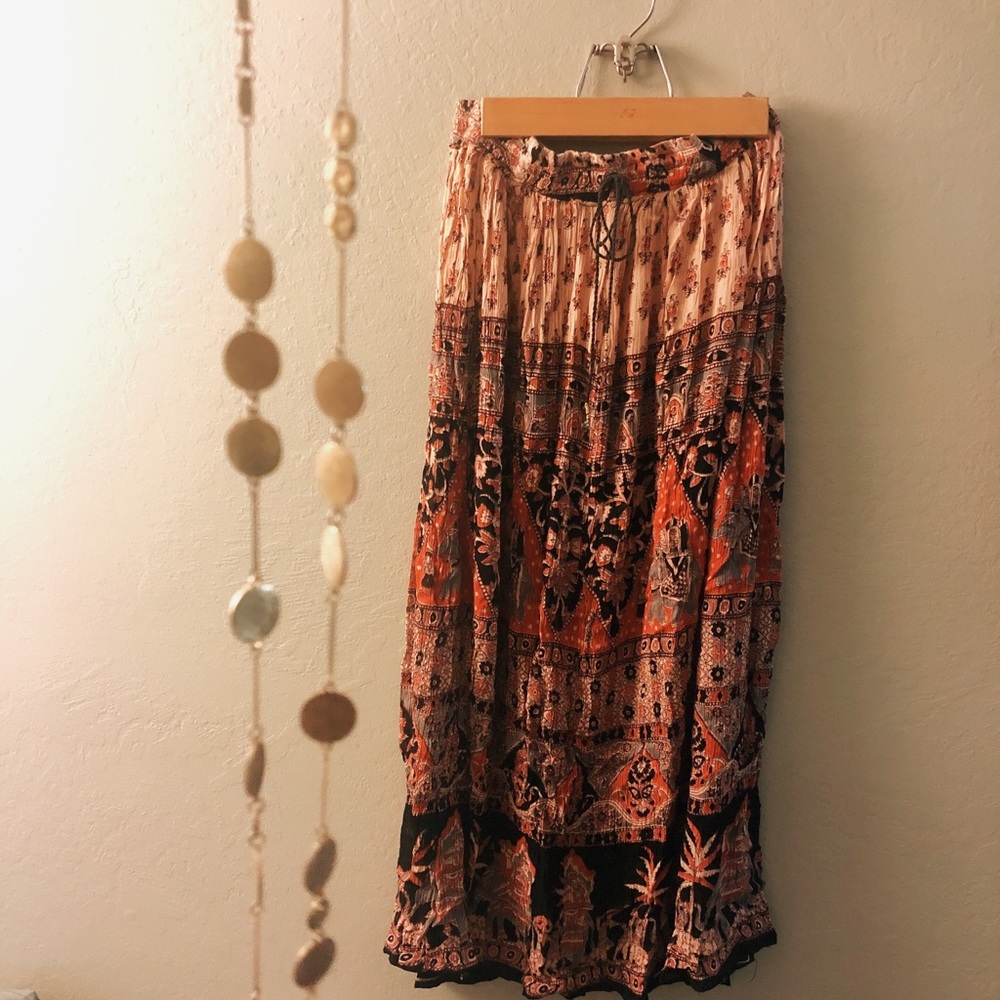 Boho maxi skirt